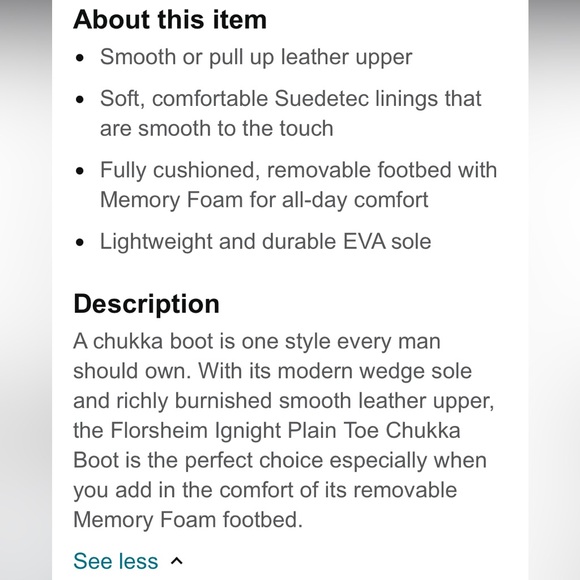 FLORSHEIN Chunkka Ankle Boot.  W/ removable memory foam inserts.  Size 7.5 - Picture 7 of 7